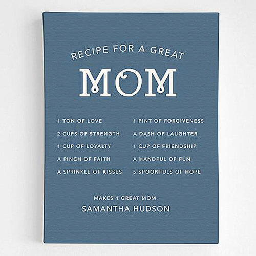 Baby Shower Gift Idea by Gifts.com - Mom'S Recipe Wall Art