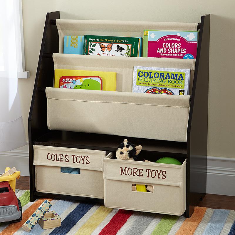 canvas-bookcase-and-storage-bins