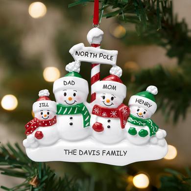 Polar Family Personalized Christmas Ornament