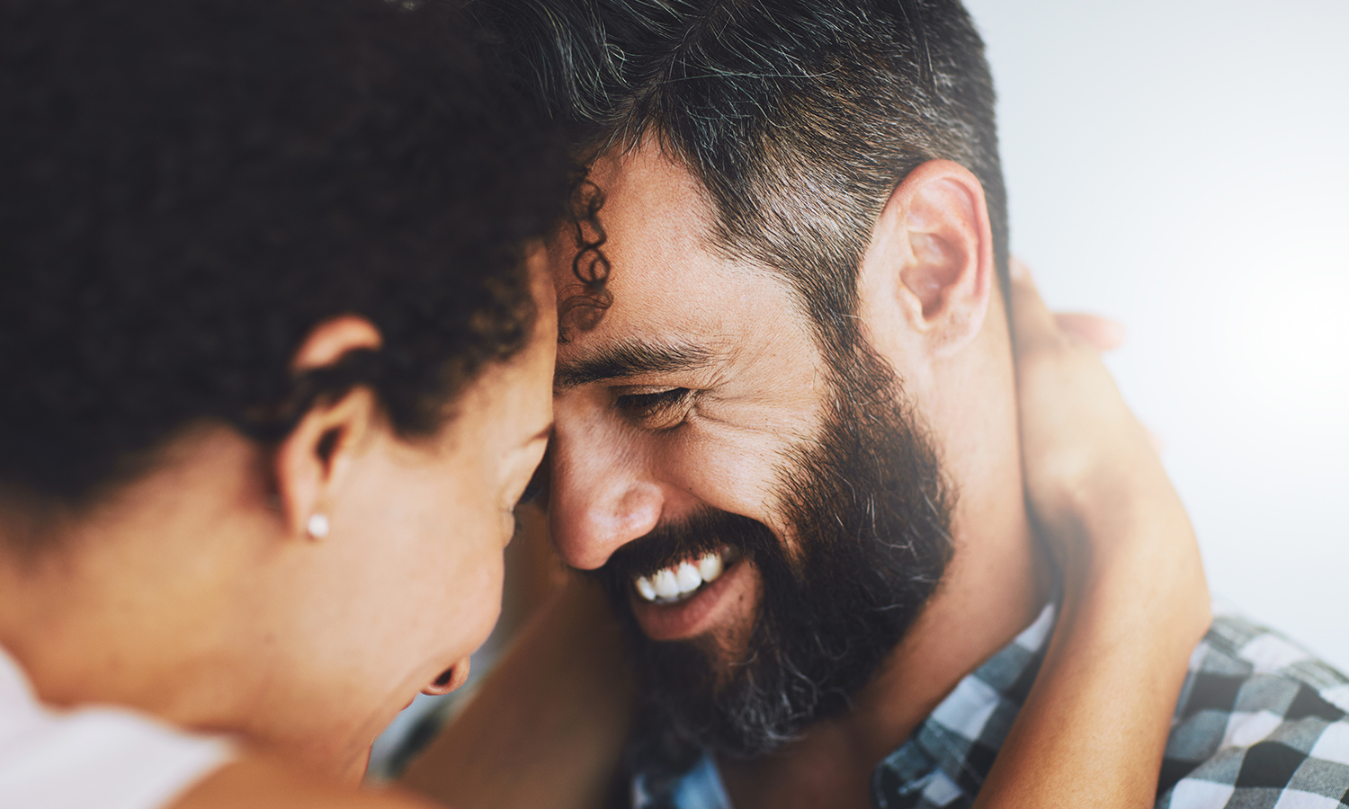 couple laughing