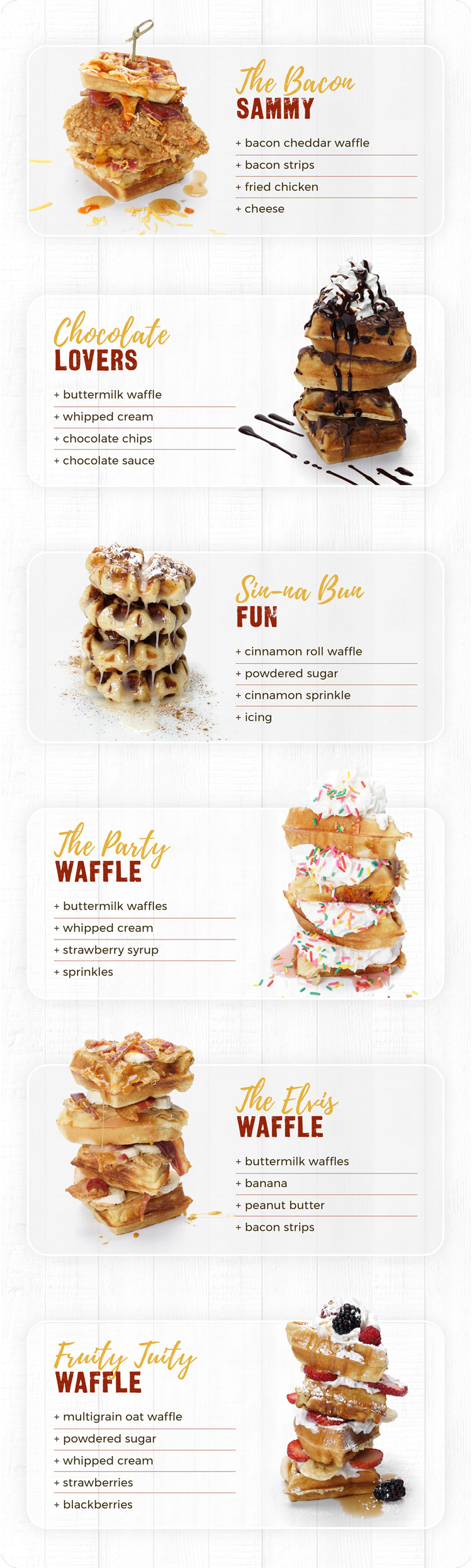 waffle bar recipes